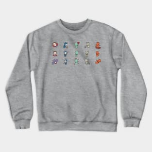 Cute Little Monster Valentines Crewneck Sweatshirt